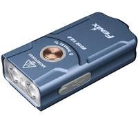 FENIX Torcia portachiavi E03R v2.0 blu, ricaricabile, leggera, 500 lumen, 90 m, 30 ore massime, modalità luce rossa, ricarica USB-C, IP66