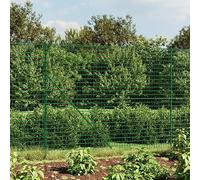 FENLAX Recinzione da giardino con boccole a terra, 2 x 25 m, verde, recinzione protettiva per pollame, recinto per animali di piccole dimensioni, versatile per giardino, recinzione sicura e durevole