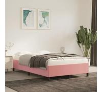 FENLAX Telaio del Letto Base del Letto Velluto Giroletto Moderno Letti a Piattaforma Mobili per Camera da Letto Design Elegante e Senza Tempo Rosa 203x123x35 cm