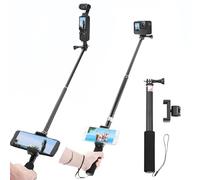 Fenmaru Bastone per selfie Accessori per asta di prolunga Clip di montaggio per telefono cellulare compatibile con GoPro Hero 10/9/DJI Osmo Pocket 3 Action Camera