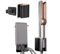 Fenmaru Supporto per il montaggio a parete compatibile con la piastra per capelli Dyson Airstrait, supporto per il montaggio a parete, staffa per la spina del caricatore per la piastra Dyson HT01.