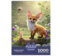 Fennec Fox 1000 Pieces Art Puzzle Fun Cute Jigsaw Puzzle for Adults for Adults from 14 Years Educational Gift for Children Jigsaw Games 70x50cm/1000pcs