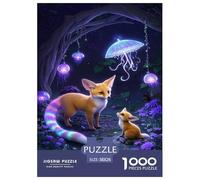 Fennec Fox 1000 Pieces Jigsaw Puzzle Fun Cute Jigsaw Puzzle for Adults for Adults from 14 Years Colorful Toy Gift for Family Jigsaw Games 38x26cm/1000pcs
