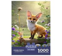 Fennec Fox 1000 Pieces Puzzle Fun Cute Jigsaw Puzzle for Adults for Adults from 14 Years Gift Jigsaw Games 38x26cm/1000pcs
