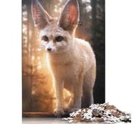 Fennec Fox And Butterfly Jigsaw Puzzle Impossibili 1000 Pezzi Decorazione Per La Casa. Rilassamento E Intelligence Per Adulti E Bambini Da 12 Anni 1000pcs (75x50cm)