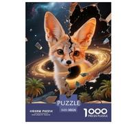 Fennec Fox Jigsaw Puzzle Impossibili 1000 Pezzi Decorazione Per La Casa. Rilassamento E Intelligence Per Adulti E Bambini Da 12 Anni 38x26cm/1000pcs
