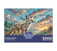 Fennec Fox Jigsaw Puzzle Impossibili 1000 Pezzi Decorazione Per La Casa. Rilassamento E Intelligence Per Adulti E Bambini Da 12 Anni 38x26cm/1000pcs