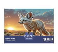 Fennec Fox Jigsaw Puzzle Impossibili 1000 Pezzi Decorazione Per La Casa. Rilassamento E Intelligence Per Adulti E Bambini Da 12 Anni 38x26cm/1000pcs