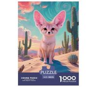 Fennec Fox Jigsaw Puzzle Impossibili 1000Pcs Decorazione Per La Casa. Giochi Rilassamento E Intelligence Per Adulti E Ragazzi Da 14 Anni 38x26cm/1000pcs