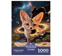 Fennec Fox Jigsaw Puzzle Impossibili 1000Pcs Decorazione Per La Casa. Rilassamento E Intelligence Per Adulti E Ragazzi Da 14 Anni 38x26cm/1000pcs