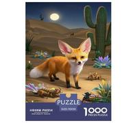 Fennec Fox Jigsaw Puzzle Impossible 1000 Pezzi Decorazione Per La Casa. Giochi Rilassamento E Intelligence Per Adulti E Ragazzi Da 14 Anni 70x50cm/1000pcs
