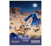 Fennec Fox Jigsaw Puzzle Impossible 1000 Pezzi Decorazione Per La Casa. Giochi Rilassamento E Intelligence Per Adulti E Bambini Da 12 Anni 38x26cm/1000pcs