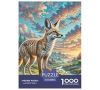 Fennec Fox Puzzle Da 1000 Pezzi Per Adulti E Ragazzi Jigsaw Gigante Multicolore Moderno Educativi Compleanno Travel Gift Qualità Premium 52x38cm/1000pcs