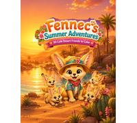 Fennec's Summer Adventures: A Cozy 30-Page Coloring Book for Kids, Teens, and Adults