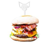 FENNEK Spiedini per hamburger | accessori per griglia in acciaio inox | Made in Germany | 6 pezzi