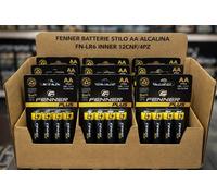 Fenner Batterie Stilo AA Alcaline LR6 48 Pile 12 Confezioni da 4pz Uso Scorta