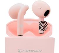 FENNER cuffie bluetooth 5.3 + ENC auricolari wireless, Accoppiamento Automatico, Durata batteria 5h+, Touch Control, Auricolare Stereo USB C per iOS Galaxy Xiaomi OPPO Android (Pink)