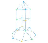 fennnds Fai da te Building Brick Toys, cavità per bambini da interni per 6 anni, con 31 sfere articolate e 54 barre, caverna per bambini, giocattolo avanzato per bambini, educativo per bambini