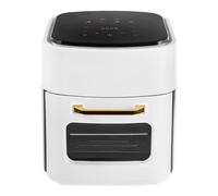 FENNNDS Friggitrice ad aria calda Airfryer con touch screen a LED, 15 litri, friggitrice ad aria calda con finestra e timer, 6 programmi, friggitrice senza olio, grigliate, arrosti, forno, lavabile in