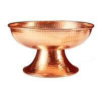 FENNYYAR Piatto da frutta buddista in rame rosso, 21 cm, decorazione per la casa con Buddha anteriore Enshrine