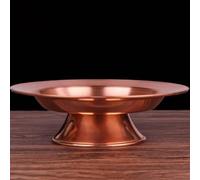 FENNYYAR Piatto da portata per la casa, in rame puro, 19,9 cm, decorazione con Buddha