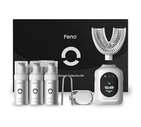 Feno Smartbrush Elite Oral Health - Spazzolino elettrico alimentato dall'intelligenza artificiale con bocchino personalizzato, dentifricio in schiuma (3 tubi), raschietto per lingua, test del