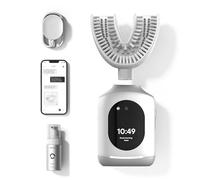 Feno Smartbrush Spazzolino Elettrico Oscillante AI-Powered con App e Boccaglio Personalizzato, Pulizia Profonda 20 Secondi Ricaricabile