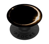 Fenomeno spaziale cosmico lunare dell'anello solare Eclipse PopSockets PopGrip Adesivo