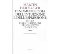 Fenomenologia dell'intuizione e dell'espressione. Teoria della formazione del concetto filosofico
