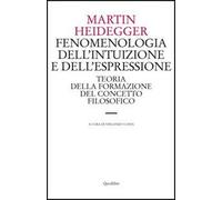 Fenomenologia dell'intuizione e dell'espressione. Teoria della formazione del concetto filosofico