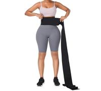 FENOMO Vita Trainer per le donne Snatch Bandage Tummy Sweat Wrap Plus Size Allenamento Vita Trimmer per Palestra Sport Nero