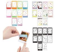 FENQURO 30 Pezzi Adesivi Fotografici 2x3, Compatibili con FujiFilm Mini Liplay, Multicolor, PET, Sticker Decal, Moderni Cute/Divertenti, Tempo, Società, Gradiente