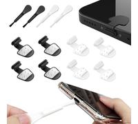 FENQURO Pack of 8 Type C Port Dust Caps, Dust Caps Phone Type C Anti Dust Charging Port Plug, Proteggi i tuoi dispositivi con spina USB-C anti-polvere, custodia protettiva anti-smarrimento