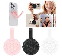FENQURO Ventosa per Telefono A Forma di Cuore, 3 Pezzi Ventose per Telefono Multifunzione, Ventosa per Cellulare in Silicone Doppia Faccia, Ventosa Telefono per Tutti i Modelli di Telefoni Cellulari