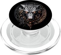 Fenrir Geri Freki Wolf Odin rune guerriero vichingo Valhalla PopSockets PopGrip per MagSafe