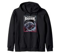 Fenrir L'Ululato di Ragnarok Mito Norreno Leggenda Vichinga Lupo Felpa con Cappuccio