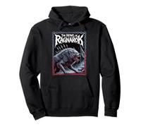 Fenrir L'Ululato di Ragnarok Mito Norreno Leggenda Vichinga Lupo Felpa con Cappuccio