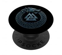Fenrir Lupo Ouroboros Valknut Mito Norreno Simbolo Vichingo PopSockets PopGrip Adesivo