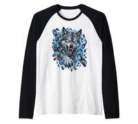Fenrir Spezza Le Sue Catene - Viking Wulf Maglia con Maniche Raglan