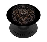 Fenrir Wolf Odin lupi rune Fenriswolf vichingo Valhalla PopSockets PopGrip Adesivo