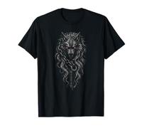 Fenrir Wolf Odins Rune Fenrirwolf Guerriero Vichingo Walhalla Maglietta