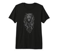Fenrir Wolf Odins Rune Fenrirwolf Guerriero Vichingo Walhalla Maglietta Premium