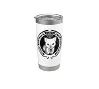 Fenris cucciolo di lupo e simbolo Valknut Bicchiere termico in acciaio inox doppia parete