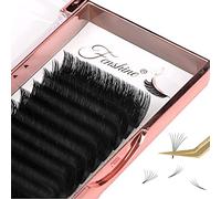 Fenshine, Extension per ciglia volumizzanti, morbide e facili da applicare, automodellanti, con fiori che sbocciano automaticamente, per extension delle ciglia (0,05 mm, curvatura a D, 13 mm)