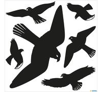 FENSTERDECOR WARNV…Gel 30x30 6 stickers (1 sheet)