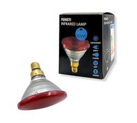 Fensti Lampada termica a infrarossi E27 PAR38 per terapia e pollai, luce rossa regolabile da 150 W, per sollievo dal dolore, rigenerazione muscolare e calore degli animali - Robusto supporto in