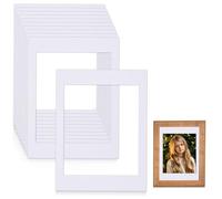 Fentar 10 Pezzi Passepartout 30x40 cm, Cartoncino Bianco per Cornici, Apertura Interna 25x30 cm, Ideale per Foto, Dipinti, Stampe e Quadri, Formato Standard per Mostre e Decorazioni Domestiche