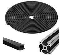 Fentar 10m Staubschutz per Profili in Alluminio, Flessibile Schutzdichtstreifen per Dado 6mm Alu Profilschiene, PVC Guarnizione Compatibile con i Profili in Alluminio a Norma Europea Serie 20