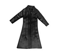 Fenteer 1/12 Action Figures Cappotto in Pelle PU Fatto a Mano Abbigliamento in Miniatura alla Moda
