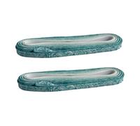 Fenteer 1 Paio Lacci Pattini Ghiaccio Lacci Pattini Hockey Lacci Pattini Figura Lacci Pattini Roller Antiscivolo Poliestere Resistenti Adatti per Adulti Bambi, Verde